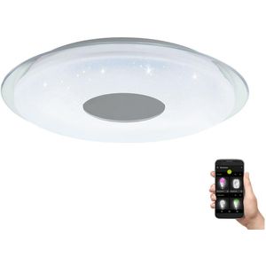 EGLO connect.z Lanciano-Z Smart Plafondlamp - Ø 56 cm - Wit/Grijs - Instelbaar wit licht - Dimbaar - Zigbee
