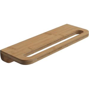 Gedy - Wandplank met handdoek hanger HIMALAYA 14,5x40 cm bamboe