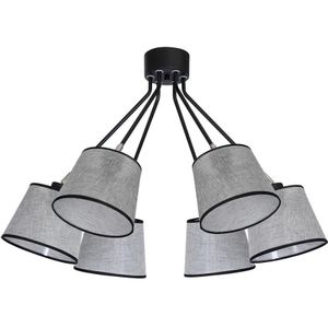 Plafondlamp ASTA 6xE27/60W/230V zwart