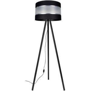 Staande Lamp CORAL 1xE27/60W/230V wengé/zwart/chroom