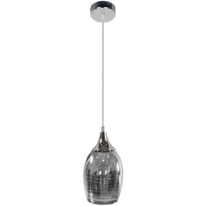 Chromen Hanglamp aan koord MARINA 1x E27 / 60W / 230V