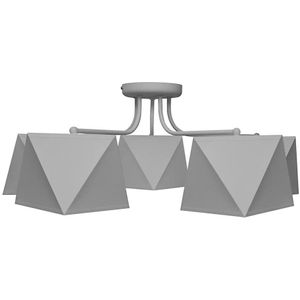 Hanglamp ADAMANT 5xE27/15W/230V grijs