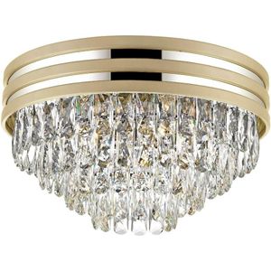 Zuma Line C0525-05A-V6B5- Kristallen plafondlamp NAICA 5xE14/40W/230V goud
