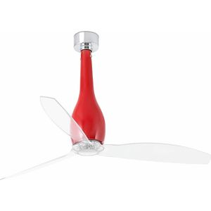 FARO 32002 ETERFAN plafondventilator rood/helder pr. 128 cm + DO