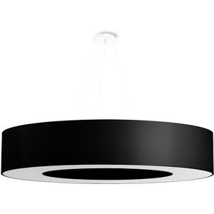 Sollux - Hanglamp aan een koord SATURNO 8x E27 / 60W / 230V d. 90 cm zwart