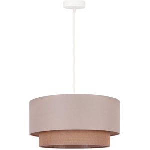 Duolla - Hanglamp aan een koord BOHO 1xE27/15W/230V beige/bruin