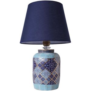 Tafellamp RAMZES 1xE27/40W/230V blauw