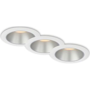 BRILONER LED Inbouwspot set 7048 90 mm zwart, 3 stuks kopen