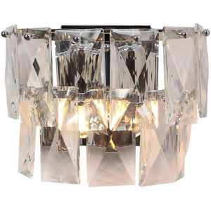 Kristallen wandlamp CHELSEA 2xE14/40W/230V chroom