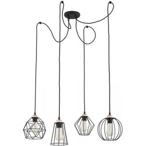 TK Lighting - Hanglamp Galaxy - Kooikap - Metaal - Kunststof - Dimbaar