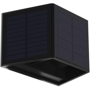 LED Solar wandlamp WINGS LED/2W/3,2V 6000K IP54 zwart