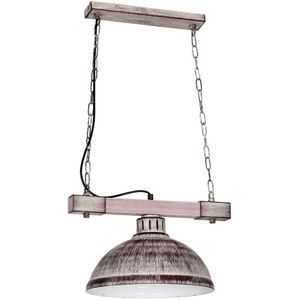 Hanglamp aan een ketting HAKON 1xE27/60W/230V wit hout