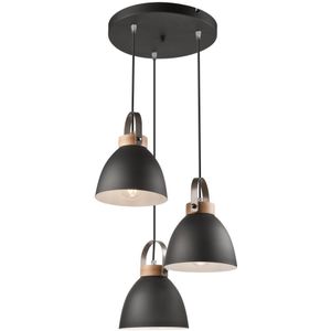 Hanglamp aan een koord DANIELLE 3xE27/60W/230V - FSC gecertificeerd