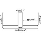 Plafondventilator - Wit - Kunststof