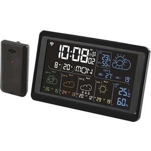 Weerstation met LCD scherm GoSmart 5/230V Wi-Fi Tuya zwart