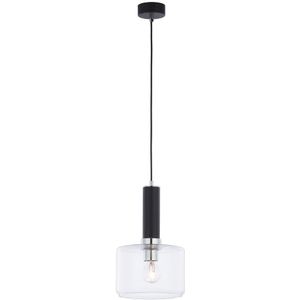 Jupiter 1855 - VA1 - Hanglamp aan koord VANES 1xE27/60W/230V zilver/zwart