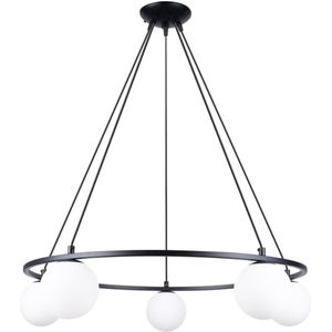 Sollux SL.1214 - Hanglamp aan een koord YOLI 5xG9/8W/230V zwart