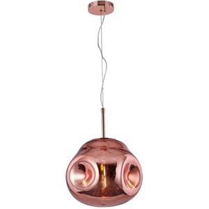 Klausen 111001 - Hanglamp aan een koord VITRO 1xE27/10W/230V diameter 35 cm roze goud