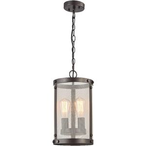 LUXERA 46072 - Hanglamp aan ketting IOWA 2xE27/60W/230V