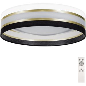 LED Dimbare plafondlamp SMART CORAL GOLD LED/24W/230V zwart/wit + afstandsbediening