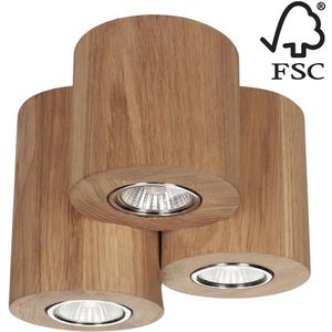 Spot-Light 2066374 - Plafondlamp WOODDREAM 3xGU10/6W/230V