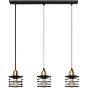 Hanglamp aan koord EDISON 3xE27/60W/230V