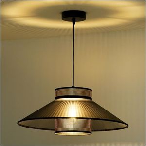 Duolla - Hanglamp aan een koord RIO SHINY 1xE27/15W/230V zwart/koper