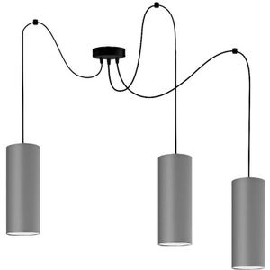 Hanglamp aan een koord ZIK 3xE27/40W/230V grijs