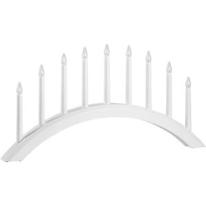 Markslöjd 705954 - Kerstkandelaar AVENTO 9xE10/3W/230V wit