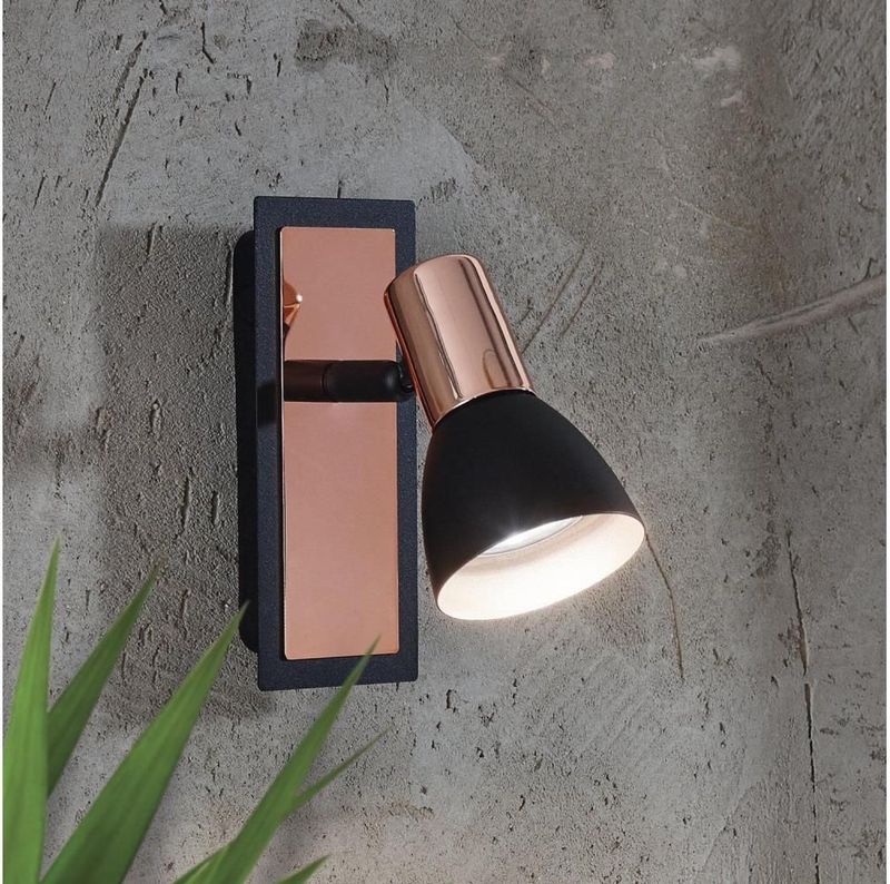 EGLO - Barnham - Spot - Zwart - Koper - 1 Lichts - GU10 Fitting