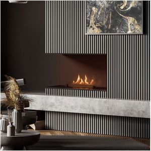 Planika - Senso Fireplace BEV - Inbouw BIO-open Haard - 56,2x75 cm - 2,5kW met Remote Bediening