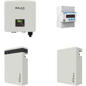 Sol. kit: 15kW SOLAX converter 3f + 11,6 kWh TRIPLE Power batterij+ electrometer 3f