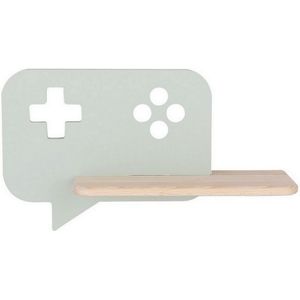 LED wandlamp voor kinderen inclusief plank CONSOLE LED/5W/230V groen
