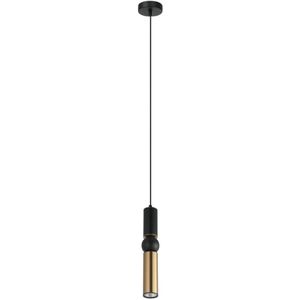 ITALUX PND-14290-1-BK-BRO - Hanglamp aan een koord ISIDORA 1xGU10/25W/230V zwart/brons