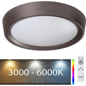 Rabalux - Dimbare LED RGB Plafond Lamp LED/24W/230V + afstandsbediening 3000-6000K