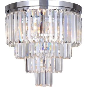 Zuma Line FC17106/4+1-CHR - Kristallen plafondlamp 5xE14/40W/230V chroom