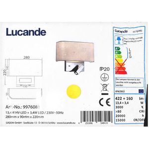 Lucande - LED Wandlamp VIRVE 1XLED/13,4W/230V + 1xLED/3,4W/230V