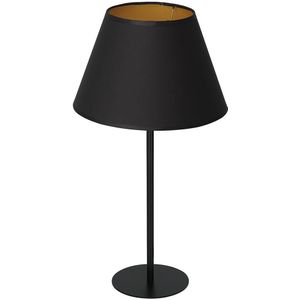 Tafellamp ARDEN 1xE27/60W/230V d. 30 cm zwart/goud