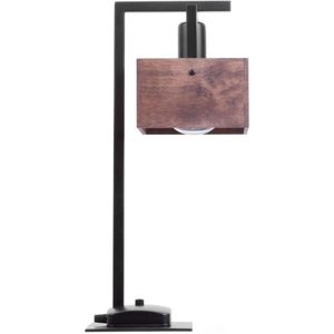 Tafellamp DAKOTA 1xE27/60W/230V hout/zwart