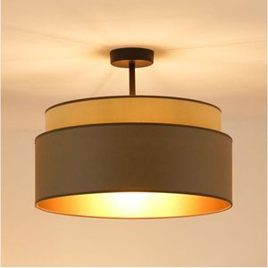 Brilagi - Bevestigde hanglamp OREGON VEGE 1xE27/15W/230V diameter 45 cm grijs