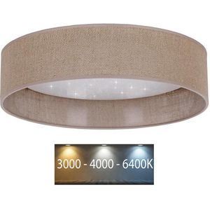 Brilagi - LED Plafondlamp VELVET STAR LED/24W/230V d. 40 cm  bruin