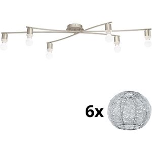 Eglo - LED Plafondlamp MY CHOICE 6xE14/4W/230V  chroom