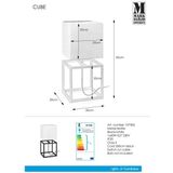 Markslöjd - Tafellamp - CUBE - 1xE27/60W/230V