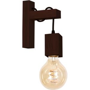 Wandlamp JACK 1xE27/40W/230V bruin hout