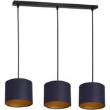 Hanglamp aan een koord ARDEN 3xE27/60W/230V paars/gouden