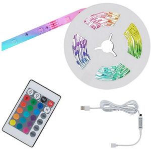 Brilo - LED RGB Dimbare strip 6,6m LED/6W/USB + AB