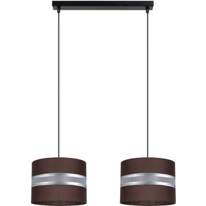 Hanglamp aan een koord CORAL 2xE27/60W/230V bruin
