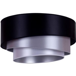 Duolla - Plafondlamp TRIO 3xE27/15W/230V diameter 60 cm zwart/zilver