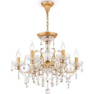 Maytoni DIA004-06-G - Hanglamp aan een ketting SEVILLA 6xE14/60W/230V