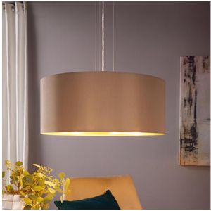 Eglo 78693 - Hanglamp aan een koord MASERLO 3xE27/60W/230V diameter 53 cm beige/koper